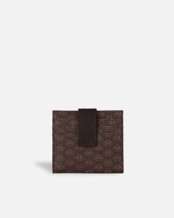 Carteras Y Monederos^Lonbali Billetera Cuadrada Kubu Marron