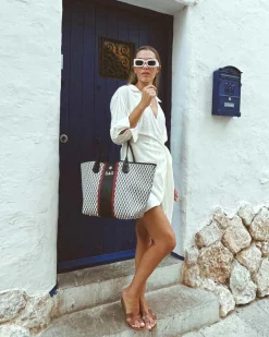 Bolsos Shopper^Lonbali Bolso Born Arrow B&W Negro
