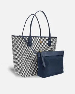 Bolsos Shopper^Lonbali Bolso Born B&W Navy