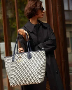 Bolsos Shopper^Lonbali Bolso Born B&W Navy