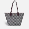 Bolsos Shopper^Lonbali Bolso Born Midi B&W Wine