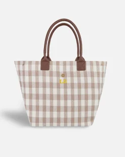 Bolsos Shopper^Lonbali Bolso Vichy Beige