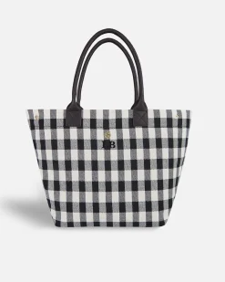 Bolsos Shopper^Lonbali Bolso Vichy Negro