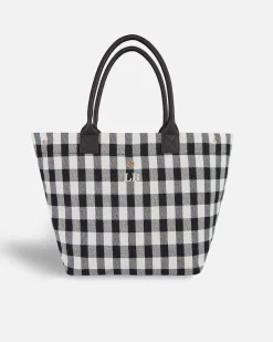 Bolsos Shopper^Lonbali Bolso Vichy Negro