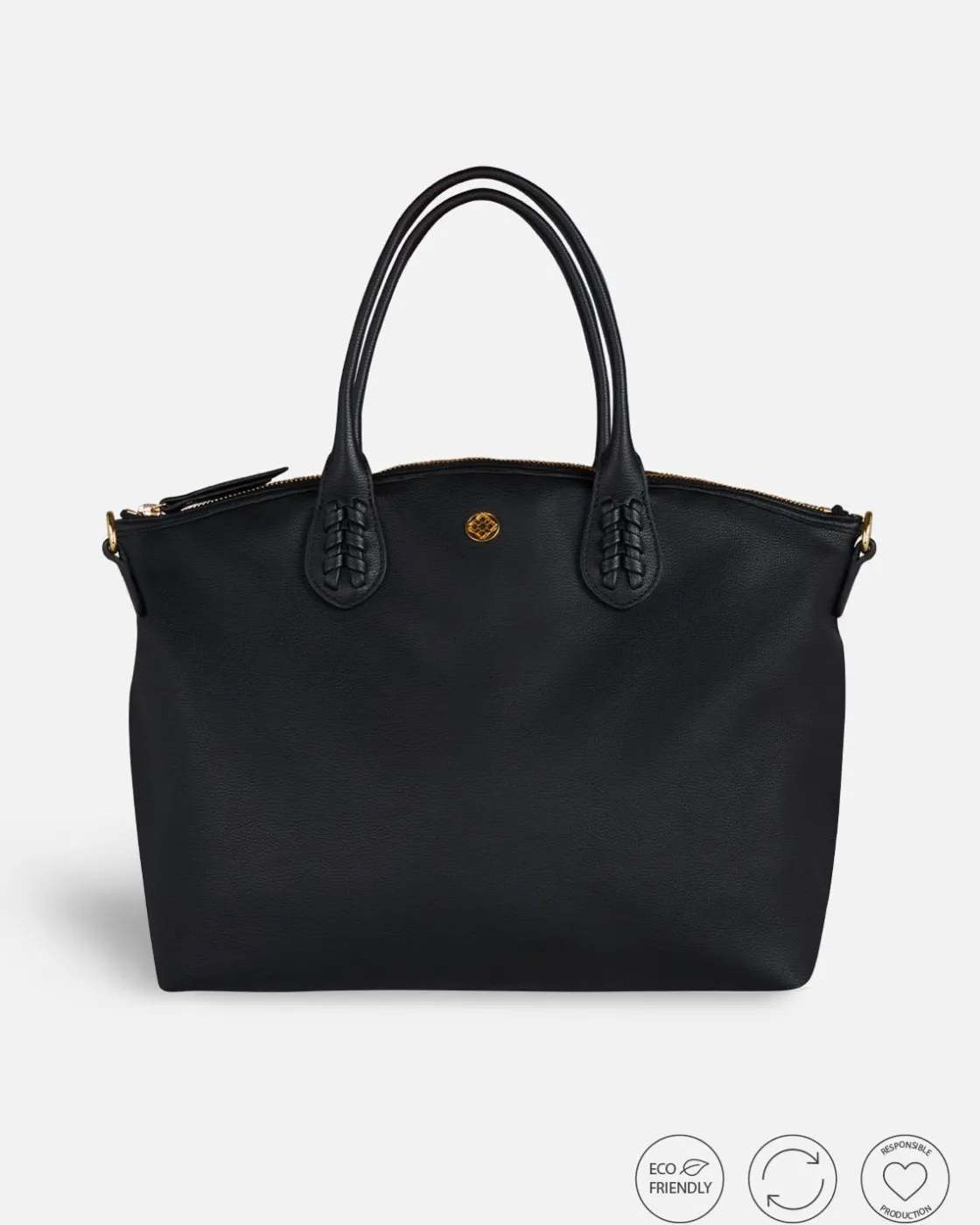 Bolsos Bandolera^Lonbali Bolso Zip Tote Basic Negro