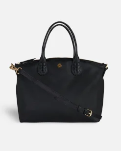 Bolsos Bandolera^Lonbali Bolso Zip Tote Basic Negro