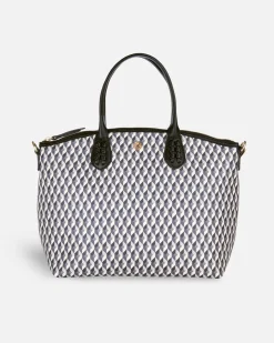 Bolsos Bandolera^Lonbali Bolso Zip Tote Born B&W Negro