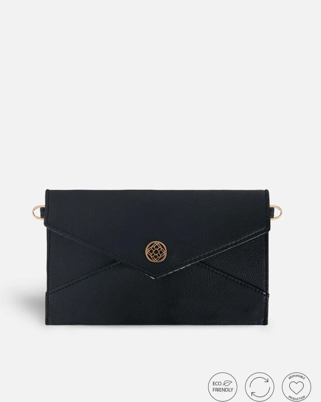 Bolsos Bandolera^Lonbali Cartera Basic Negro